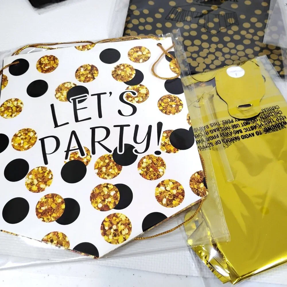 50th Birthday Party Kit Black Gold